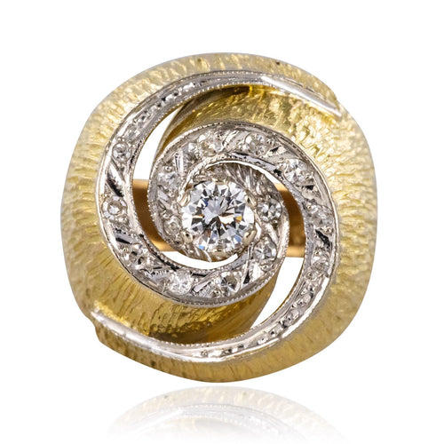 Bague 52 Bague tourbillon diamants vintage 58 Facettes 19-664-50