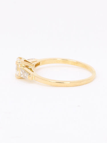 Bague 54 Bague trilogie diamant en or jaune 58 Facettes 1163.10