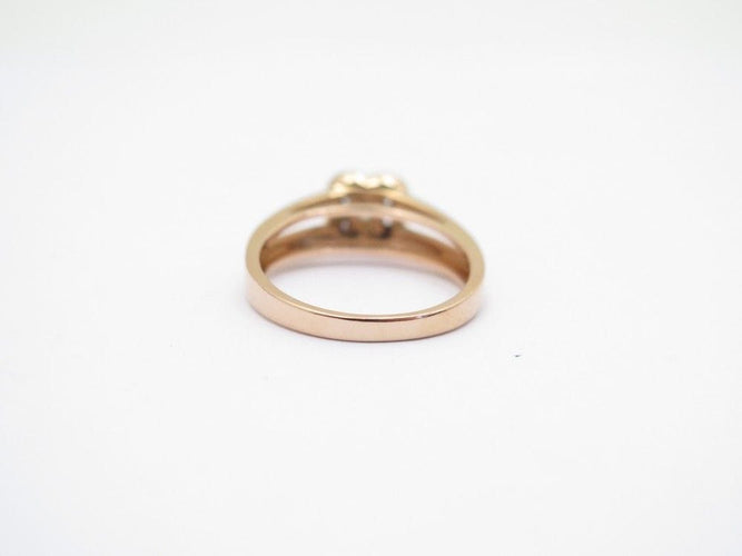 Bague 51 bague MAUBOUSSIN solitaire chance of love n2 or rose & diamants 58 Facettes 259528