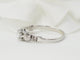 Bague 53.5 Bague solitaire en or blanc et platine, diamant 0,23ct 58 Facettes 33120