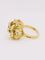 Bague Bague dome fleur or jaune diamants 58 Facettes J604