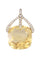 Pendentif POIRAY - pendentif citrine et diamants 58 Facettes 090131