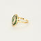 Bague 57 Bague or jaune, émeraude et diamants 58 Facettes THI02131