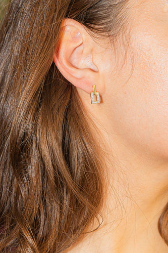 Boucles d'oreilles Boucles d'oreilles Puces Or jaune Diamant 58 Facettes 3577294CN