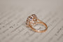 Bague 55 Antique gold, blue sapphire and old mine diamond ring 58 Facettes
