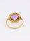 Bague 52 Bague marguerite ancienne or jaune amethyste perles fines 58 Facettes 1102.6