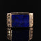 Bague 50 Chevalière or et lapis lazuli 58 Facettes 20-573-48