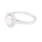 Bague 52 Bague diamant 1,26 ct à entourage, or blanc. 58 Facettes 33900