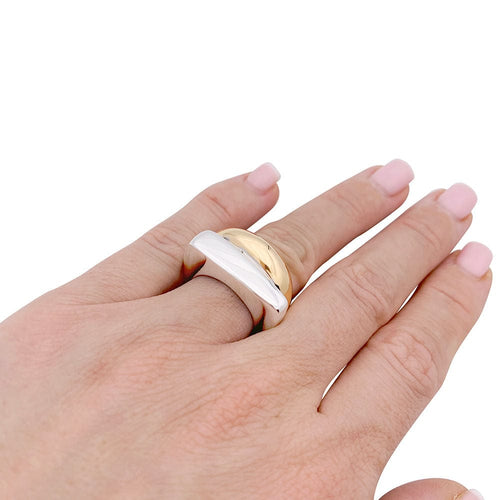 Bague 52 Bague Fred "Success" grand modèle en deux tons d'or. 58 Facettes 33670