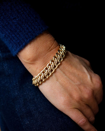 Bracelet Bracelet Maille Américaine Or Rose 58 Facettes A11570