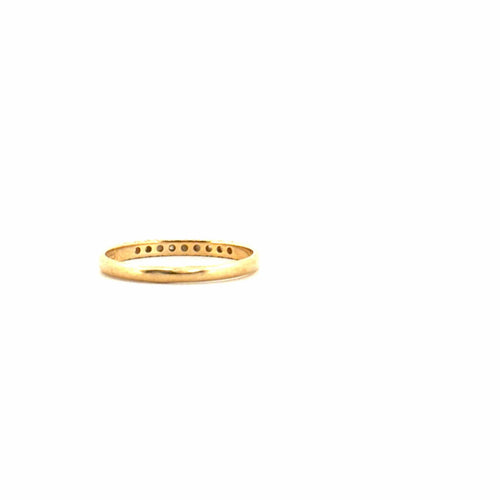 Bague 49 Alliance Demi-Tour Or Jaune & Diamants 58 Facettes 43-GS34939