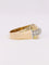 Bague 60 Bague tank or jaune diamants 58 Facettes J374