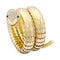 Bracelet Bracelet Illario, "Serpent", or jaune, diamants, émeraudes. 58 Facettes 33799