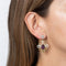 Boucles d'oreilles Boucles d'oreilles anciennes de style édouardien, améthyste, émail blanc, or jaune 14 carats, pendantes de 3,8 cm 58 Facettes G14208