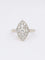 Bague 57 Bague vintage marquise or blanc diamants 1 ct 58 Facettes J606