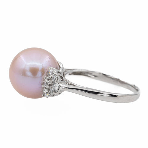 Bague 63 Bague Or blanc Perle 58 Facettes 3088472CN