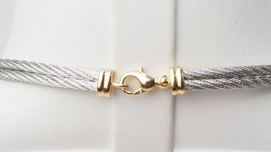 Collier Collier FRED force 10 vintage en or jaune et acier 58 Facettes 32688