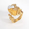 Bague Bague Déesse Carrera y Carrera, taille 4, or jaune 18 carats, perle Biwa, diamants 58 Facettes G13961