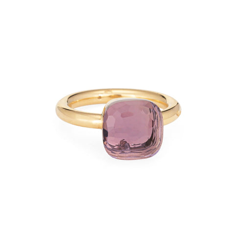 Bague 52 POMELLATO - Bague NUDO classique en or jaune et améthyste 58 Facettes G14032