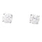 Boucles d'oreilles Puces d'oreilles or blanc, diamants. 58 Facettes 33674