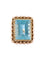 Bague Bague Ancienne Or Jaune Aigue-Marine 58 Facettes