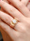 Bague tank diamant taille ancienne 0,2 ct