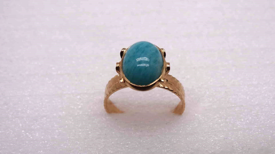 Bague 55 Bague or et pierre 58 Facettes 9835