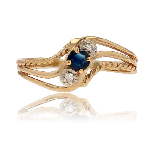 Bague 54 Bague saphir diamants moderne 58 Facettes 21-675A