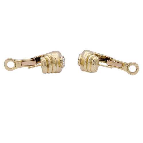 Boucles d'oreilles Boucles d'oreilles Fred, or jaune, diamants. 58 Facettes 33649