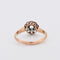 Bague 51 Bague Marguerite Or et Diamants circa 1900 58 Facettes 300-2