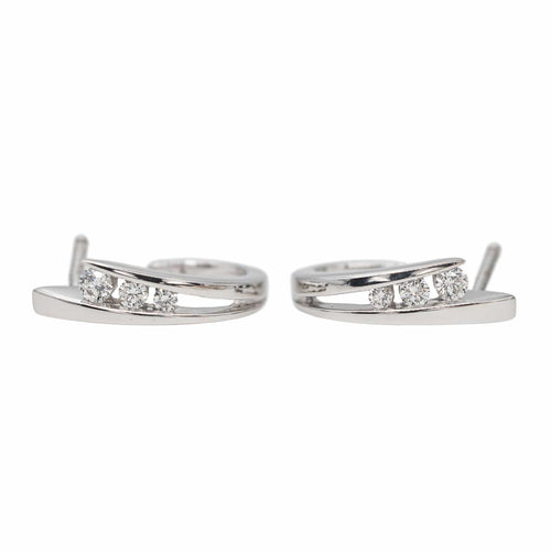 Boucles d'oreilles Boucles d'oreilles Créoles Or blanc Diamant 58 Facettes 2999634CN