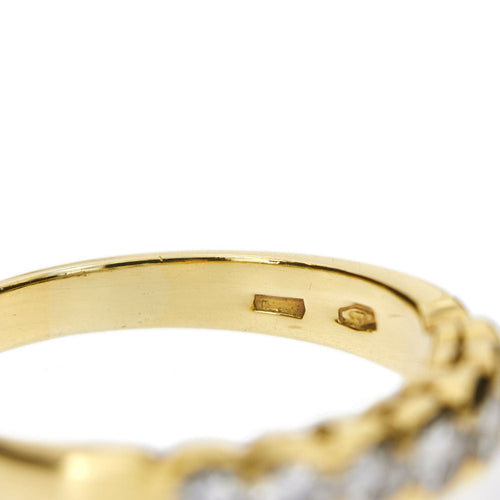 Bague Demi alliance 7 diamants 58 Facettes 14984