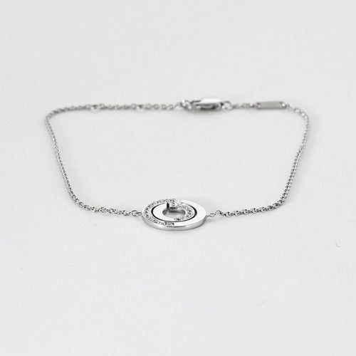 Bracelet DINH VAN - Seventies - Bracelet or blanc et diamants 58 Facettes GAP15292