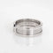 Bague Double C avec logo Cartier, vers 2000, en or blanc 18 carats, taille 6, signée, vintage