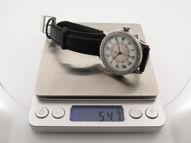 Montre vintage montre LONGINES lindbergh en acier 38mm automatique 58 Facettes 260293