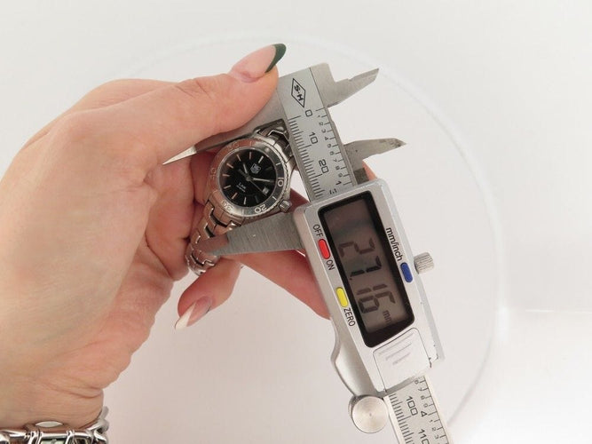 Montre montre TAG HEUER link lady 27 mm quartz acier palladie 58 Facettes 259317