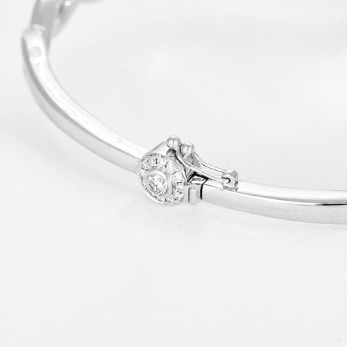 Bracelet Bracelet or blanc et diamants 58 Facettes