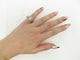 Bague 50 bague CHRISTIAN DIOR gourmette 50 or blanc 58 Facettes 259405