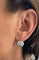 Bague Ensemble bague et boucles d'oreilles victoriennes en or et argent avec diamants 58 Facettes