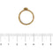 Bague Bague bandeau or jaune et blanc avec rubis et diamants 58 Facettes 27525