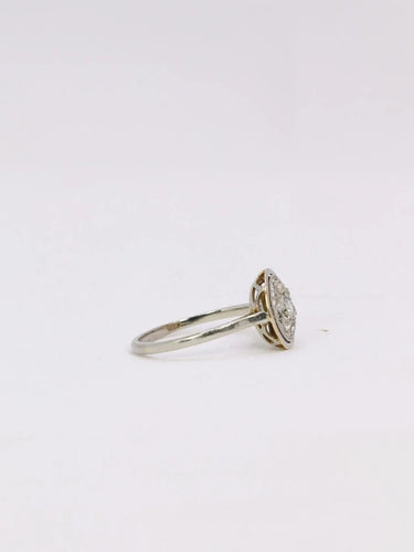 Bague Bague ancienne ronde diamants 58 Facettes J347