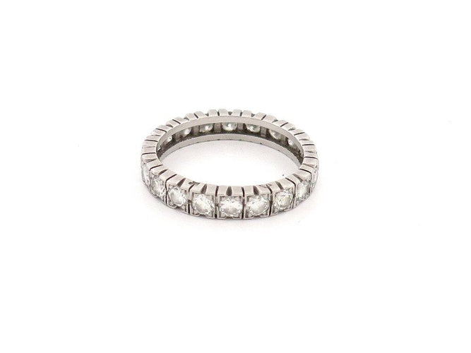 Bague 49 bague alliance pavage complet 20 diamants en platine 58 Facettes 261951