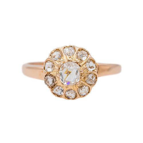Bague 58 Bague Marguerite Or rose Diamant 58 Facettes 2975748CN
