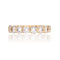 Bague 53 Demi alliance diamants or jaune 58 Facettes 25-010
