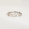 Bague 53.5 Bague d'éternité en or blanc à facettes mixtes 58 Facettes G14160