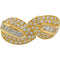 Boucles d'oreilles Boucles d'oreilles "Feuilles" en or jaune et diamants. 58 Facettes 34088