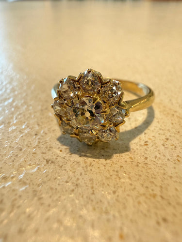 Antique diamond ring Reserved 58 Facettes
