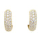Boucles d'oreilles Créoles or jaune et diamants. 58 Facettes 33863