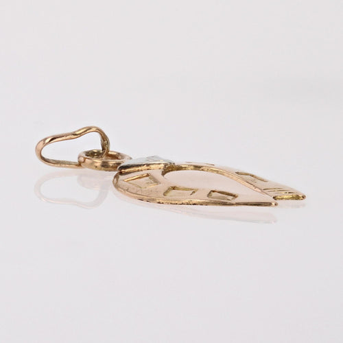 Pendentif Pendentif or rose fer à cheval 58 Facettes CVP184