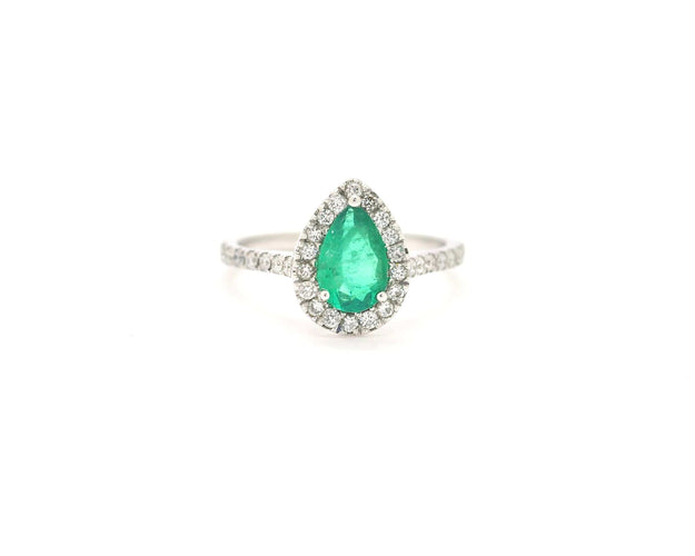 Bague Anello con smeraldo Colombia Ct 0,67 58 Facettes